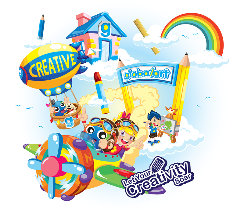 Globalart-let Your Creativity Soar - Global Art Creative Clipart (800x688), Png Download