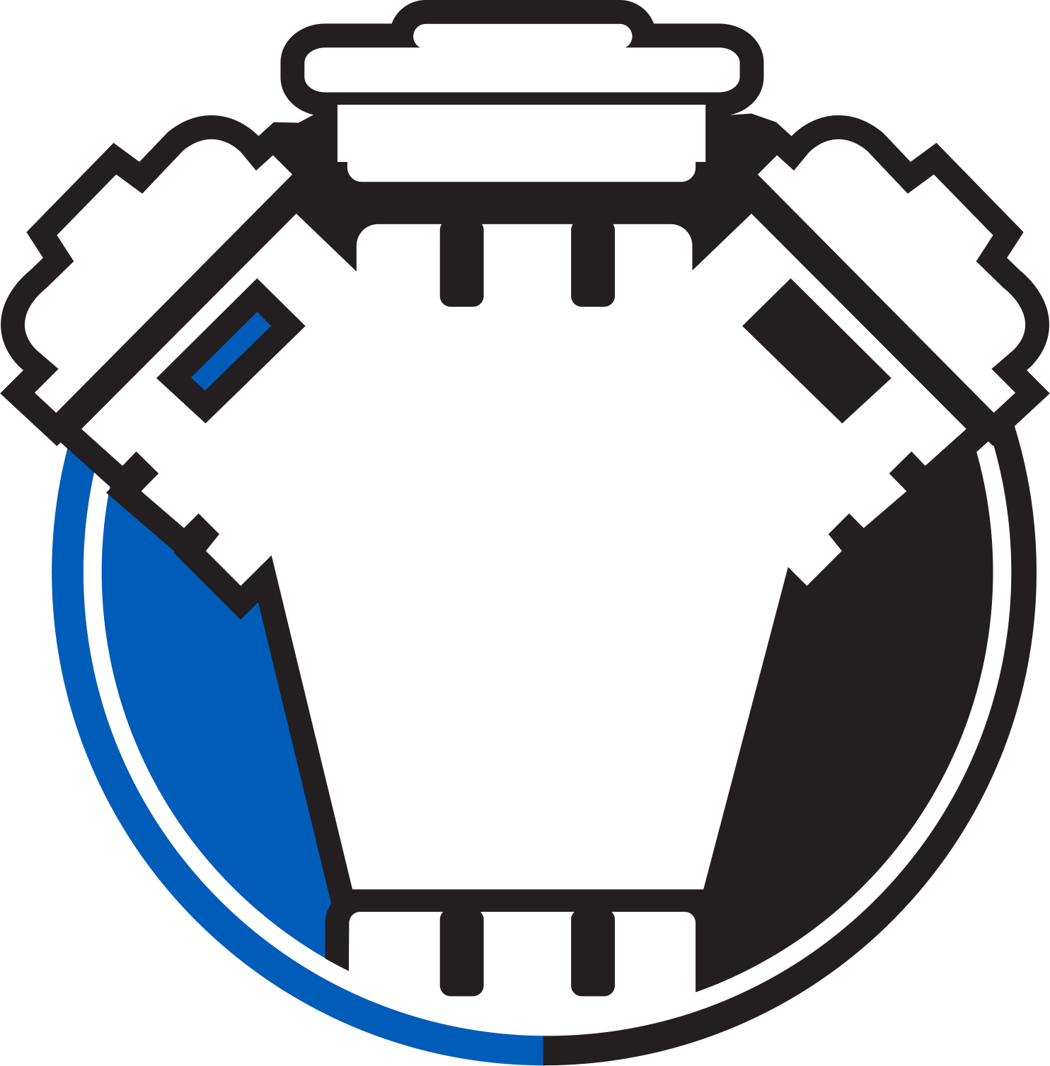 Creative Engine Clipart (1484x1507), Png Download