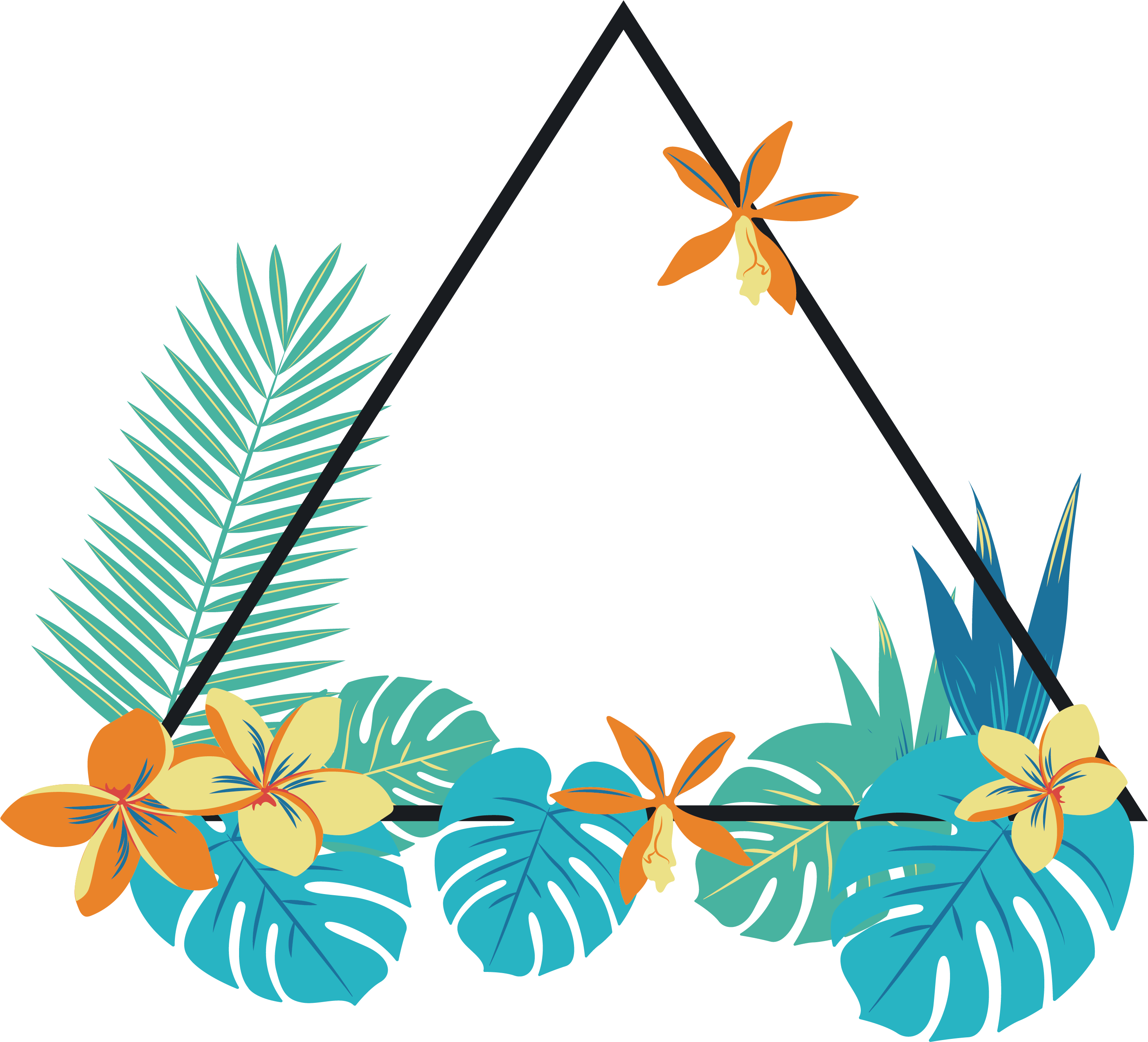 Teal Clipart Leaf - Mamakota N Seven7 - Png Download (2934x2662), Png Download