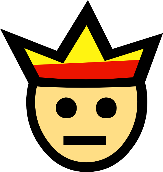 Clip Art Of King Face - Png Download (564x595), Png Download
