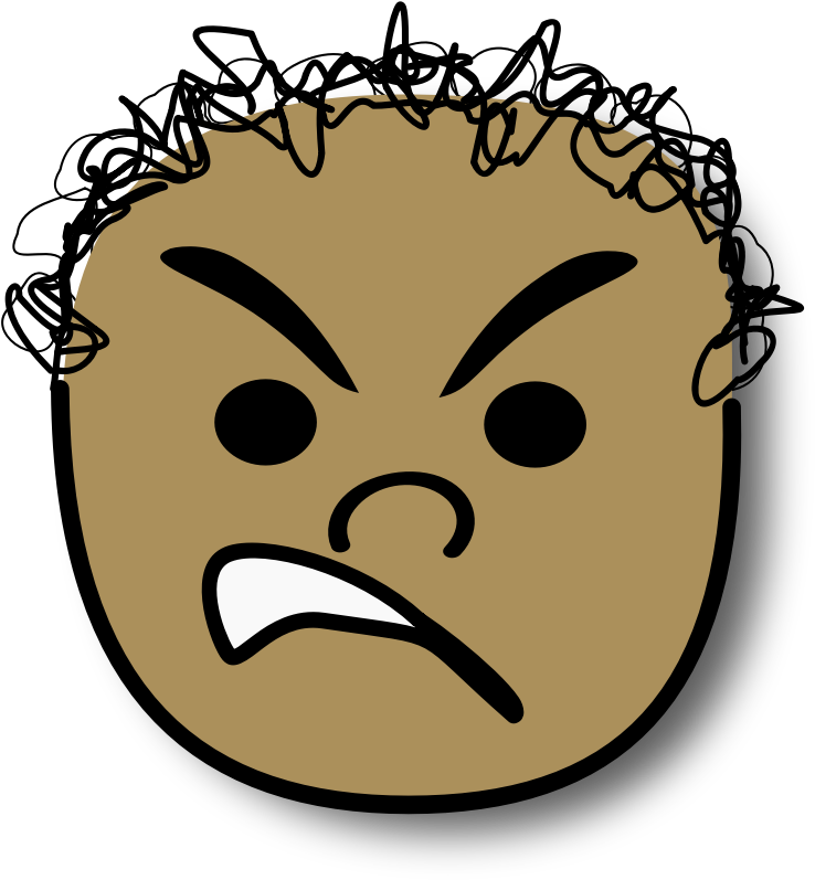 Clipart - Ale Enfurecido - Angry Boy Face Clipart - Png Download (800x800), Png Download