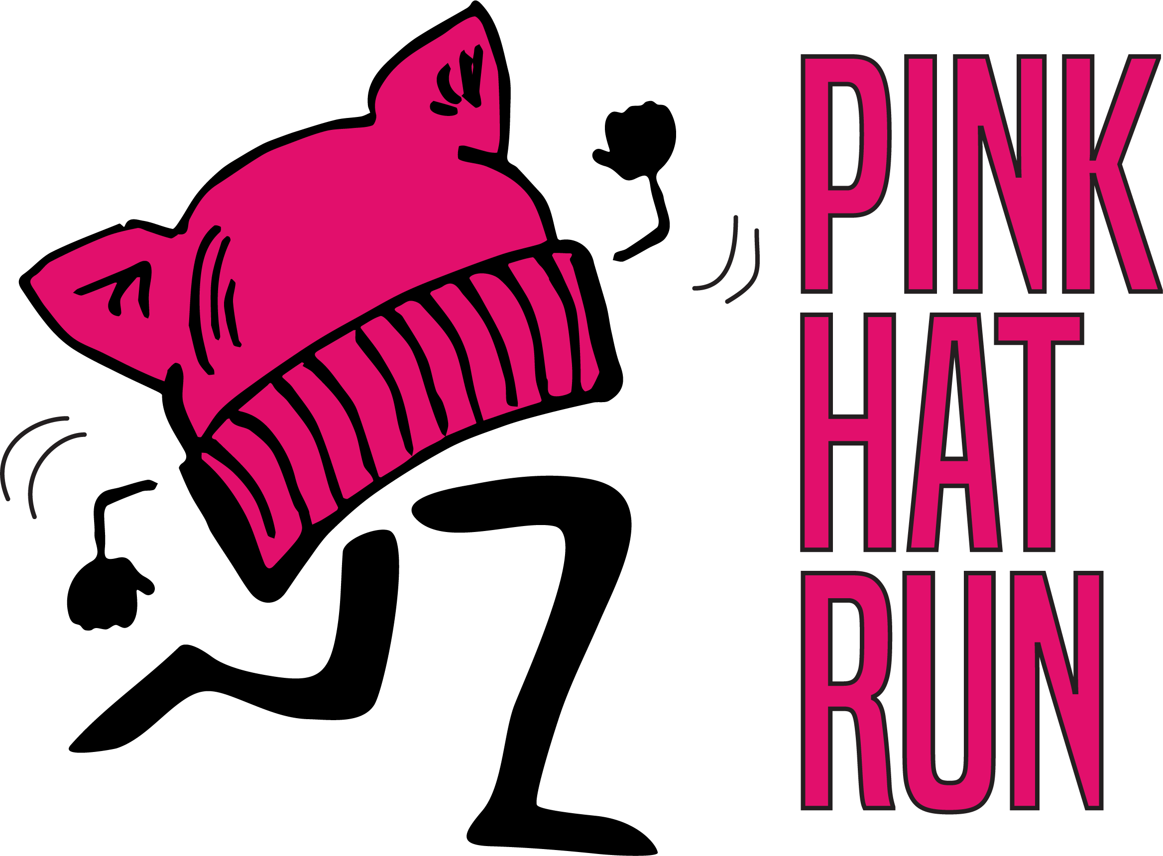 Pink Hat Run 5k - Pink Hat Run Clipart (2336x1720), Png Download