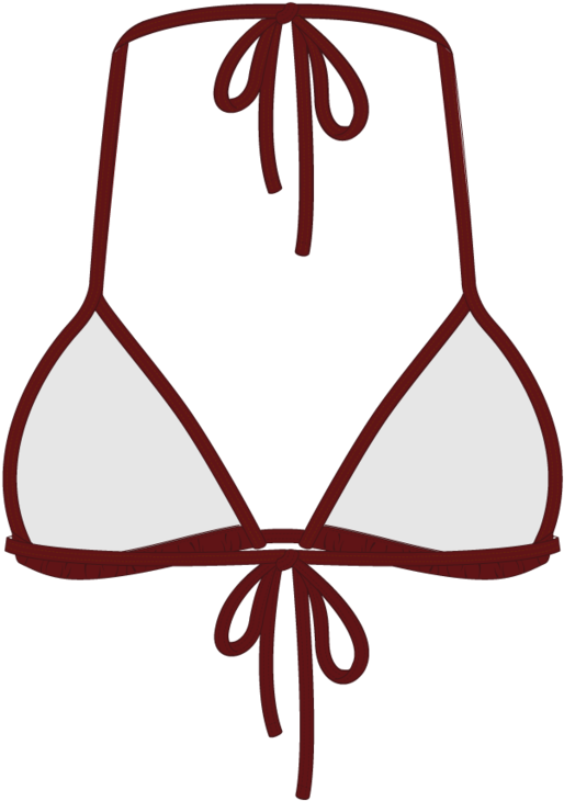 Plum Bikini Top Ii - Bikini Clipart (1024x768), Png Download