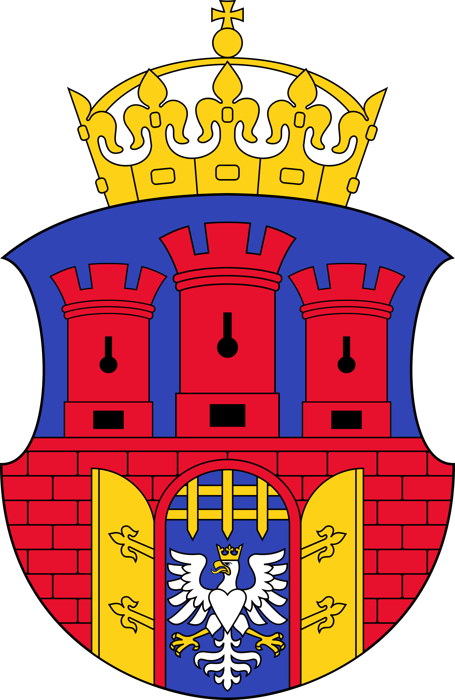 Big Image - Krakow Coat Of Arms Clipart (1560x2400), Png Download