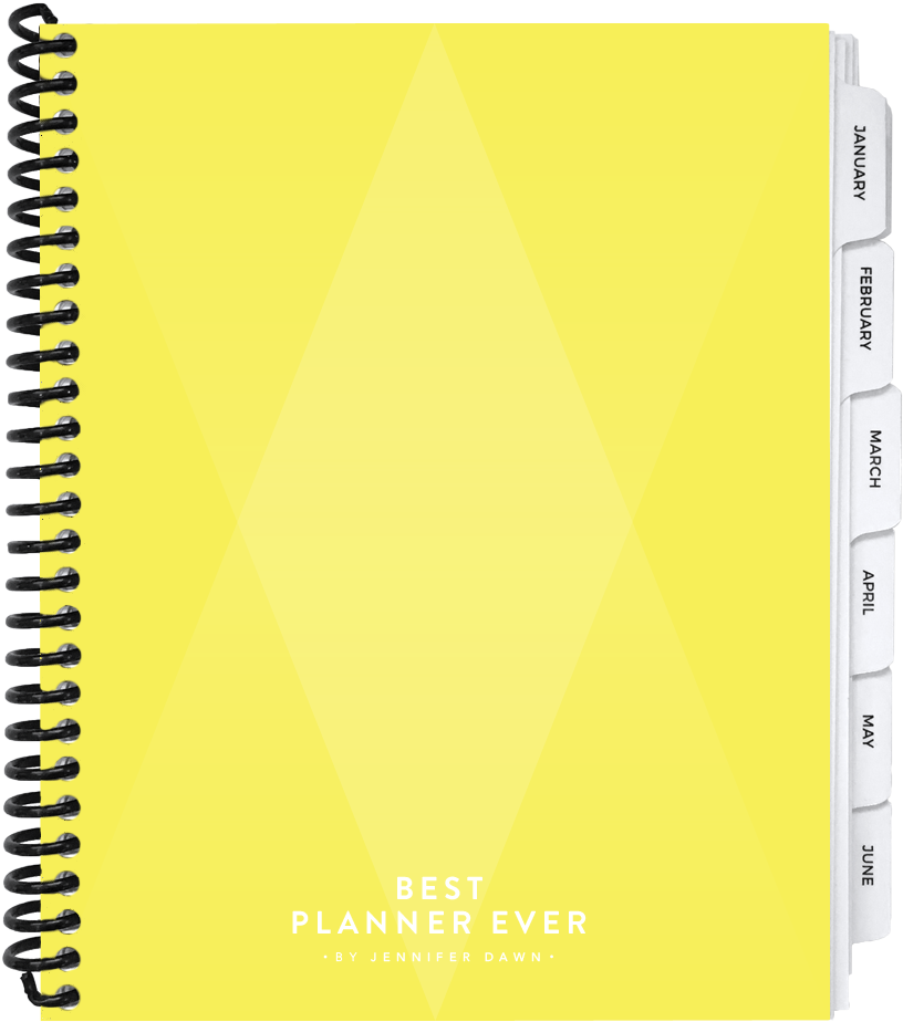 Daily Goals And Schedule Planner Best Ever - Yellow Clipart (858x1000), Png Download