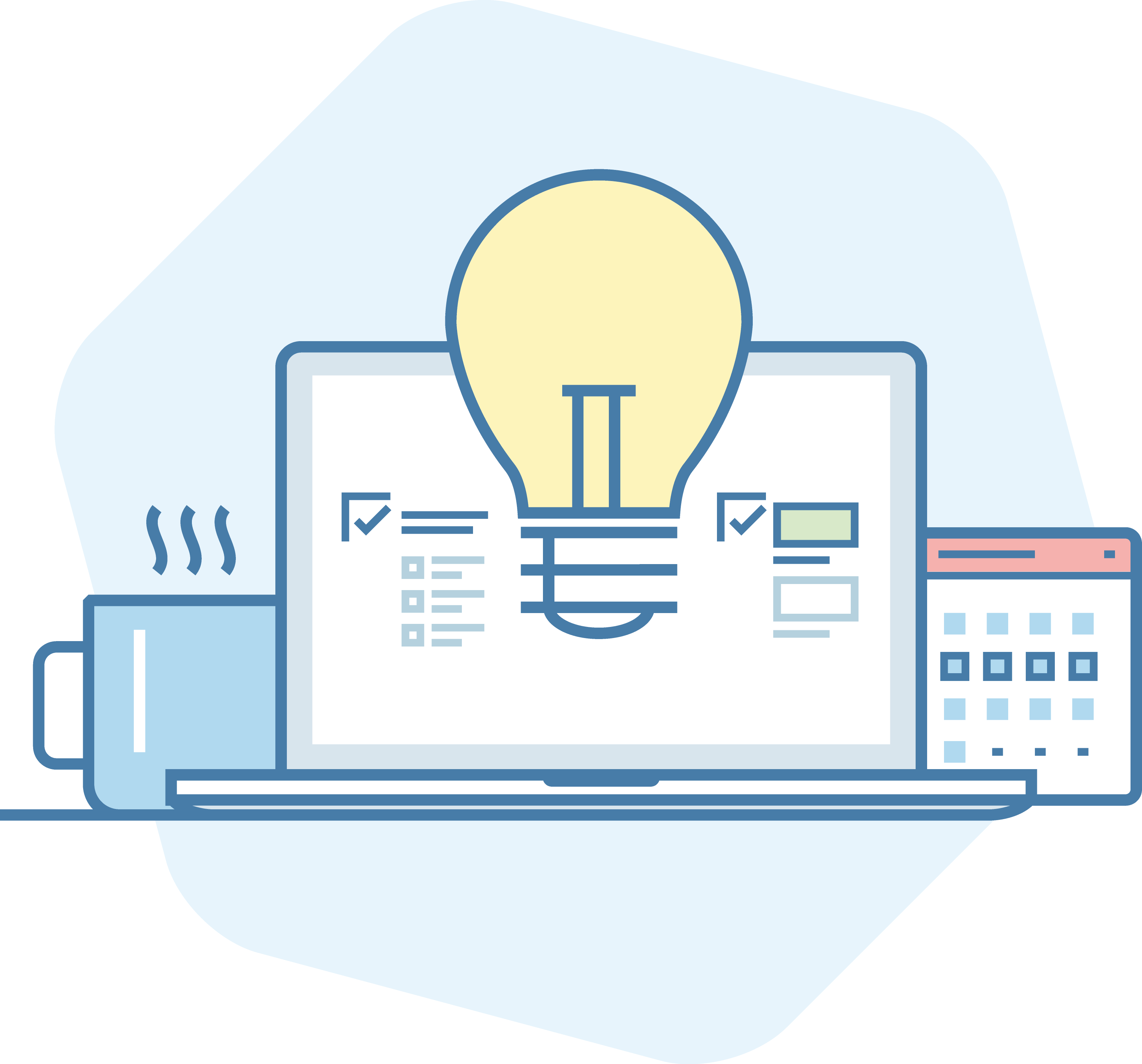 Geo-tagged Attendance - Business Clipart (3380x3150), Png Download