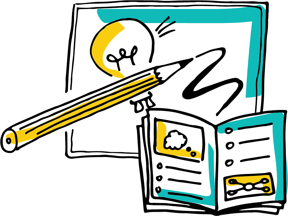 Creatively Capturing Content Through Illustration And Clipart (1098x897), Png Download