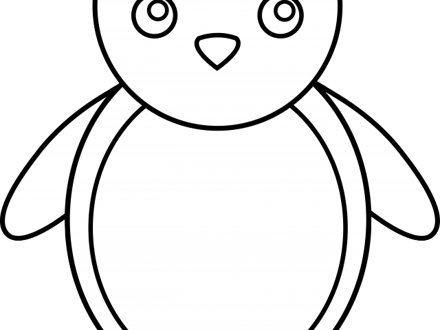 Shape Clipart Penguin - Penguin Home Clipart Black And White - Png Download (640x480), Png Download