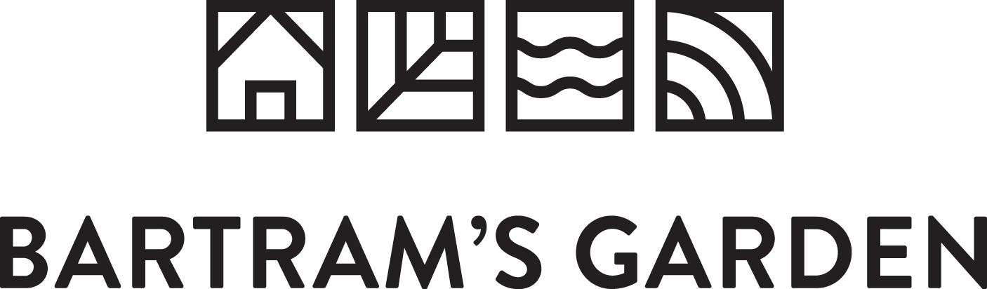 Logo3 - Bartram's Garden Logo Clipart (1406x412), Png Download