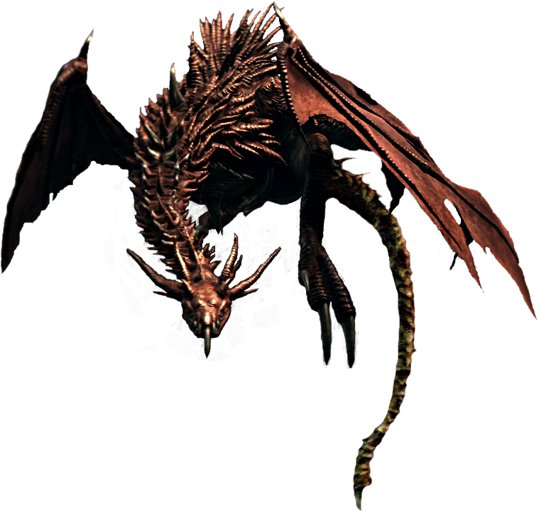 Hellkite Dragon - Dark Souls Dragon Png Clipart (772x741), Png Download