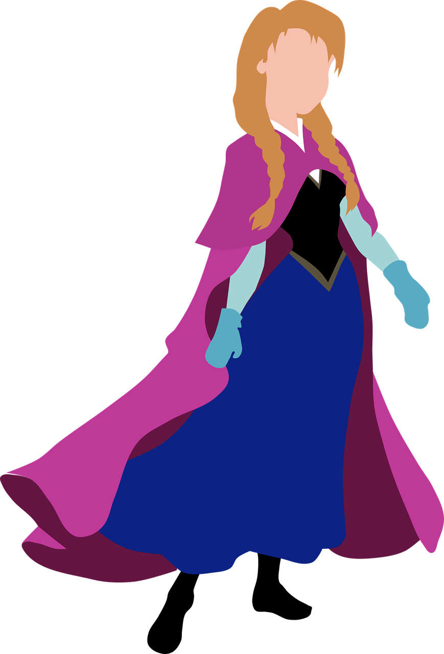 Rather Than Getting Angry And Giving Up On Her Sister - Cong Chua Vector Clipart (869x1280), Png Download