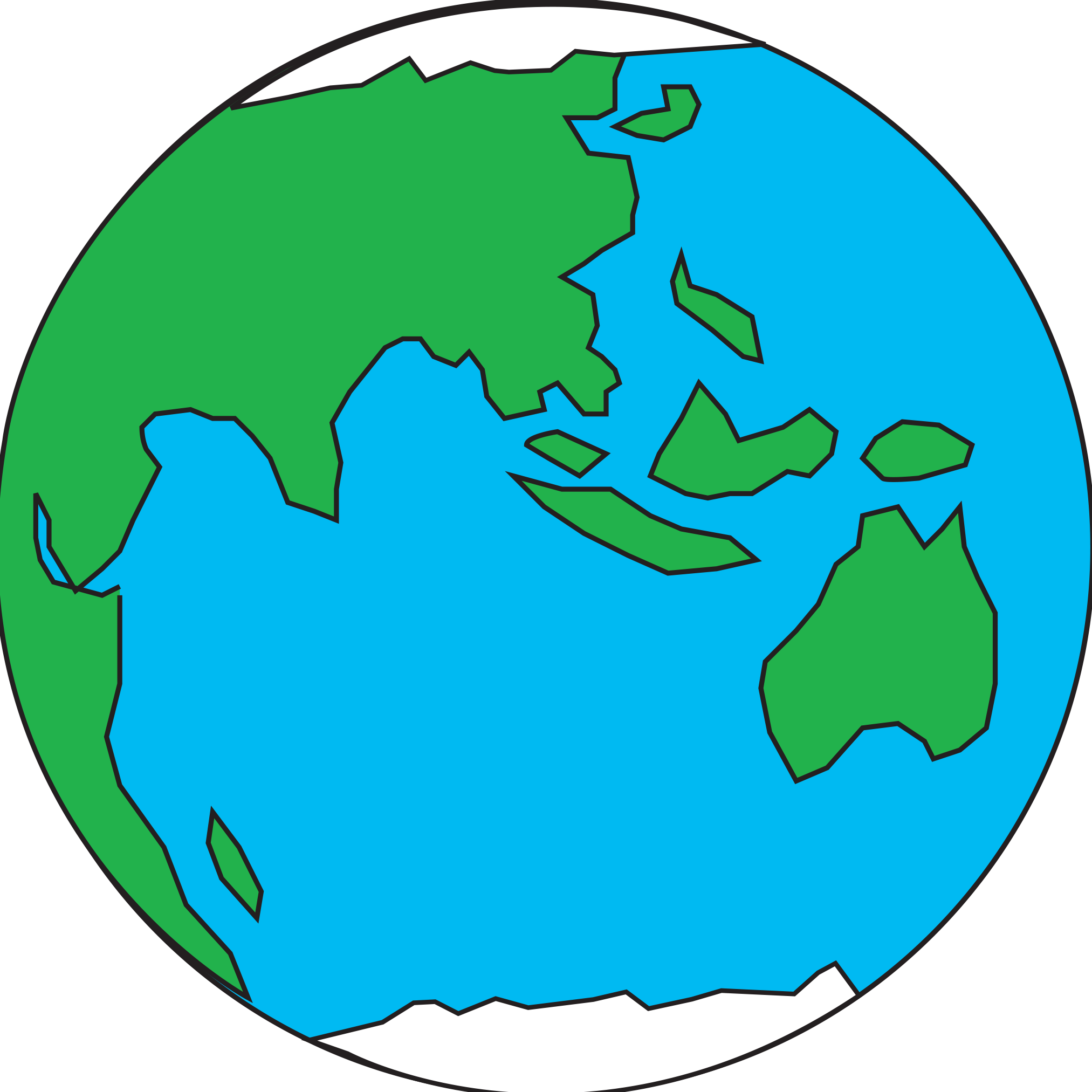 Make A Stained Glass Earth - Nikumaroro Island Clipart (2025x2025), Png Download