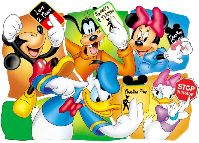 Mickey Mouse And Pals Clipart - Birthday Mickey Mouse And Friends Background - Png Download (684x492), Png Download