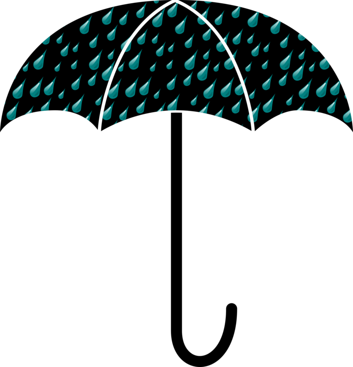 Umbrella Drawing Silhouette Clothing Document - Clip Art Image Of Umbrella - Png Download (721x750), Png Download