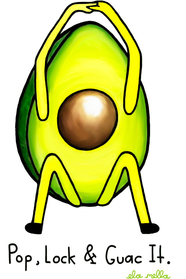 Pop, Lock & Guac It Unisex T-shirt Clipart (1000x1400), Png Download