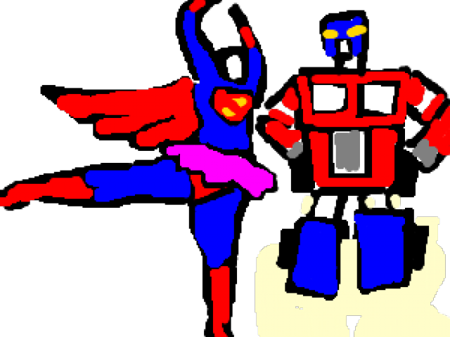 Superman Ballet Clipart (640x480), Png Download