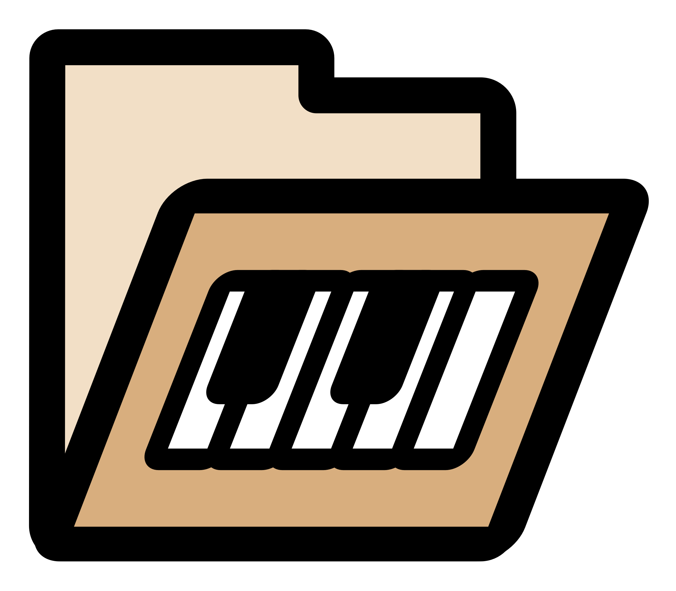 Folder Midi Clipart (2400x2400), Png Download