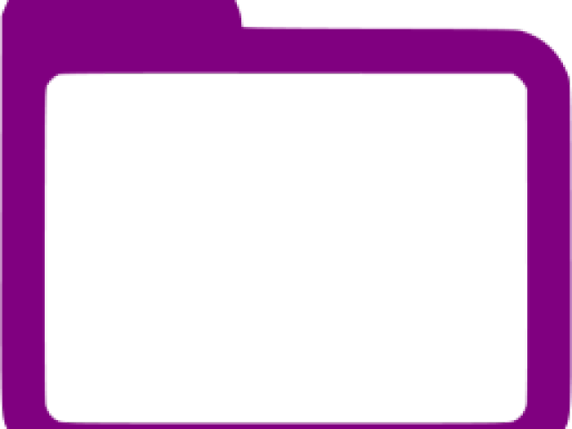 Folder Clipart Purple Folder - Clip Art - Png Download (640x480), Png Download