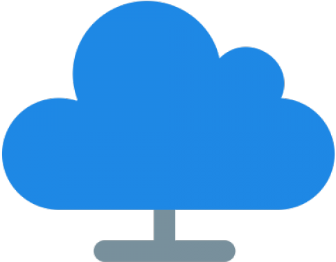 Blue Cloud Icon Png Clipart (640x480), Png Download