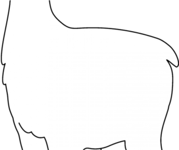 Llama Clipart Black And White - Silhouette - Png Download (640x480), Png Download