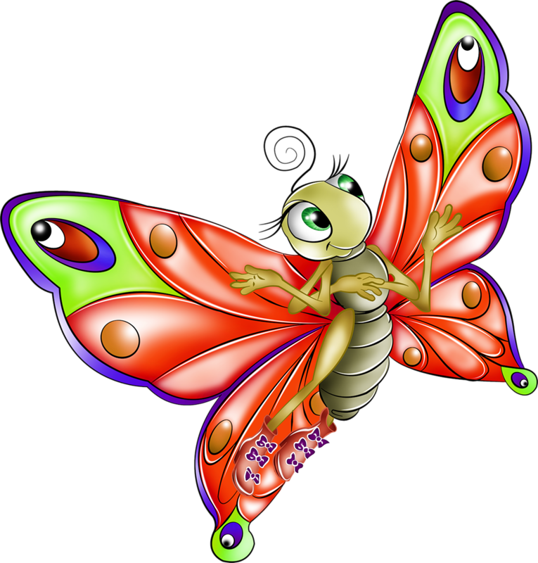 ‿✿⁀butterflies‿✿⁀ - Imagenes De Una Mariposa Animado Clipart (765x800), Png Download
