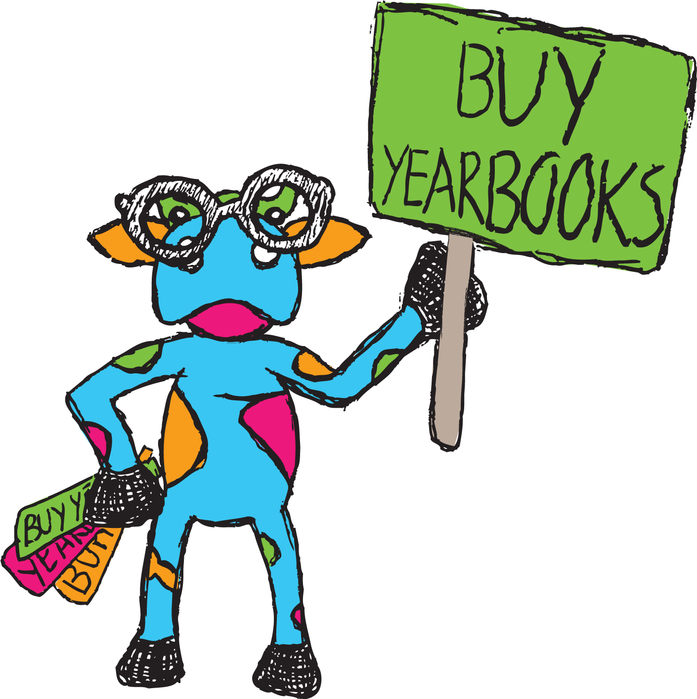 Use These Ideas To Help Boost Your Yearbook Sales - Cartoon Clipart (1500x1500), Png Download