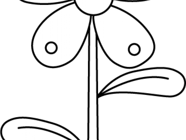 Roots Clipart Flower - Flower Diagram Black And White - Png Download (640x480), Png Download