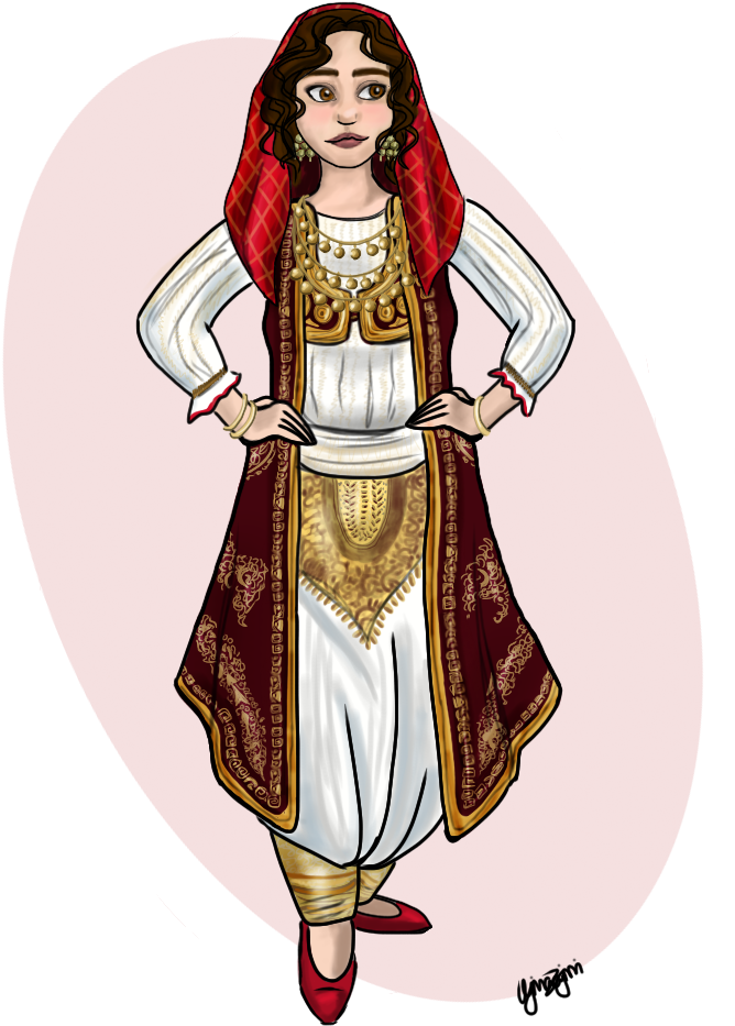 “ Traditional Albanian Clothing~i Always Loved - Traditional Albanian Clothes Drawing Clipart (800x1013), Png Download