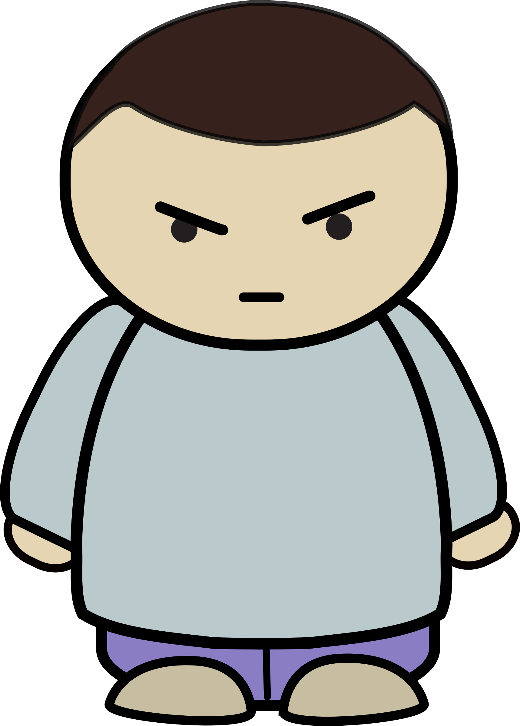 Big Image - Angry Character Png Clipart (1717x2400), Png Download