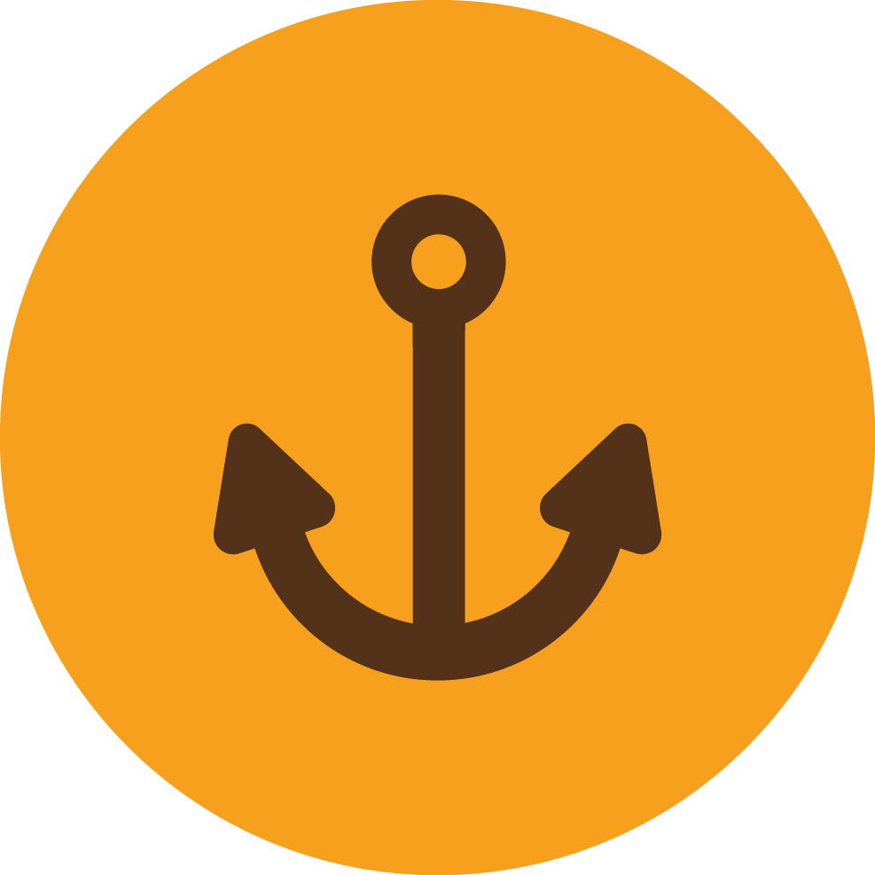 Marine Works - Purple Anchor Clipart (987x987), Png Download