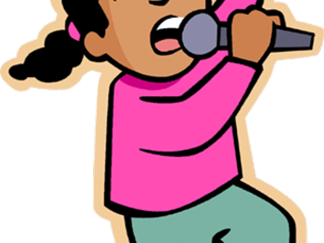 Human Clipart Singing - Girl Singing Clipart - Png Download (640x480), Png Download