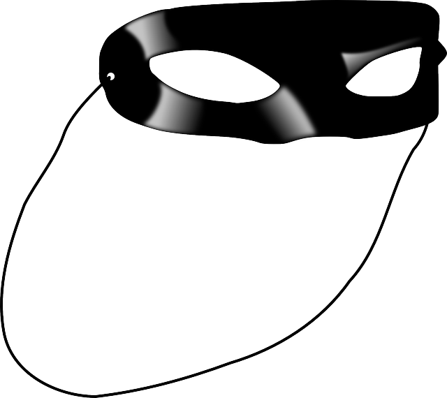 Mia Schroeder Nonfiction Blog - Free Clip Art Mask - Png Download (640x570), Png Download