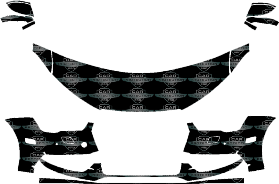 2016 2018 Audi A7 S Line 3m Clear Bra Deluxe Paint - Illustration Clipart (980x700), Png Download