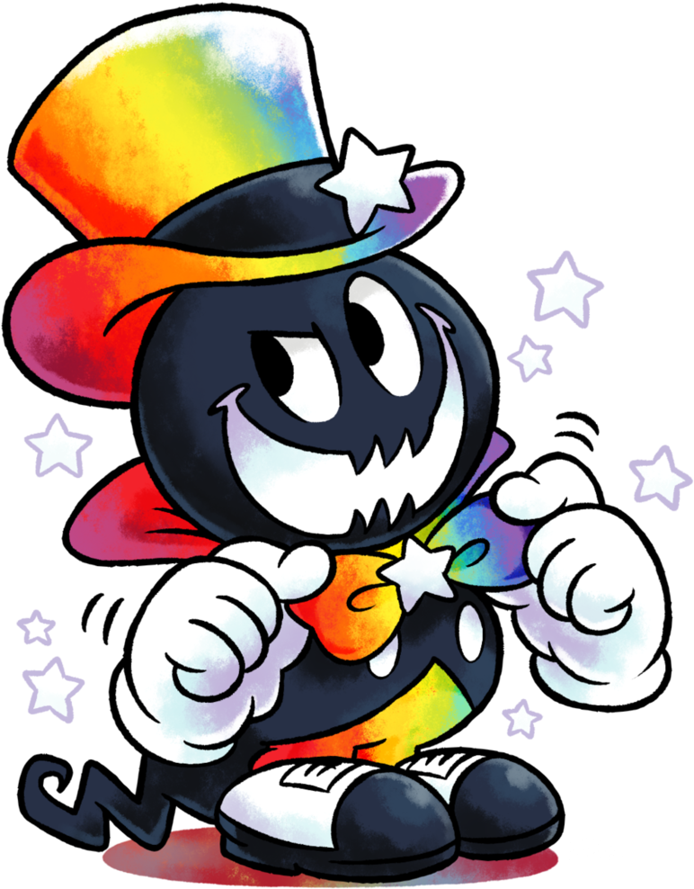 Clipart Freeuse Stock The Rainbow Maestro Gets - Mario & Luigi Series - Png Download (797x1002), Png Download