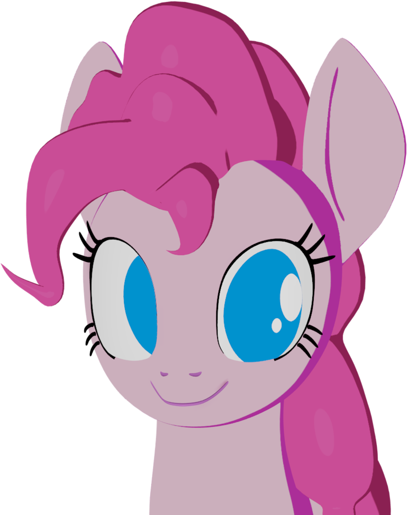 Galawaille, Blender, Bust, Cel Shading, No Pupils, - Cartoon Clipart (1024x1024), Png Download