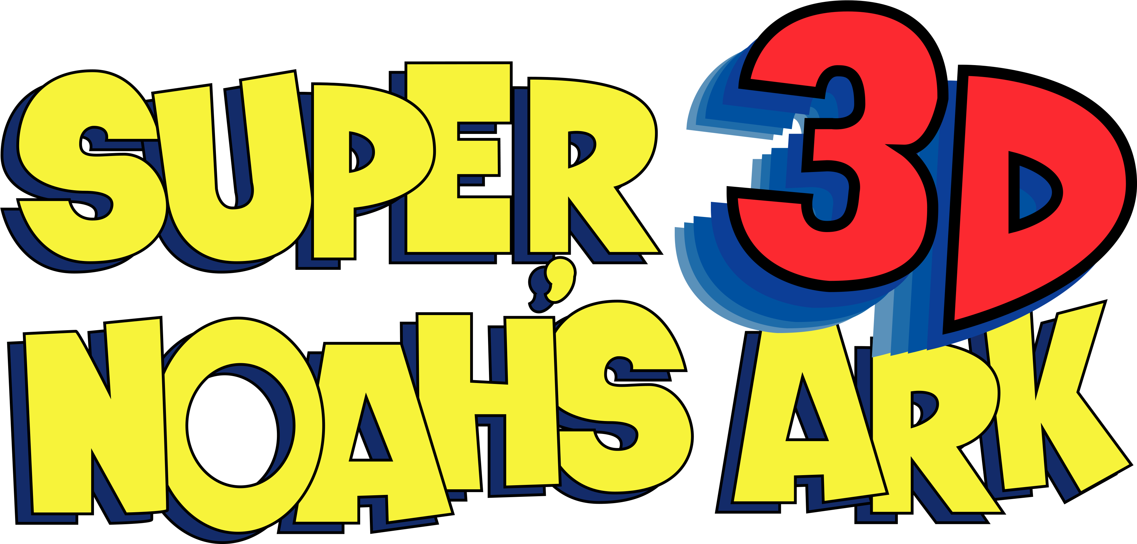 Super Noah's Ark 3-d - Logo Clipart (3830x2123), Png Download
