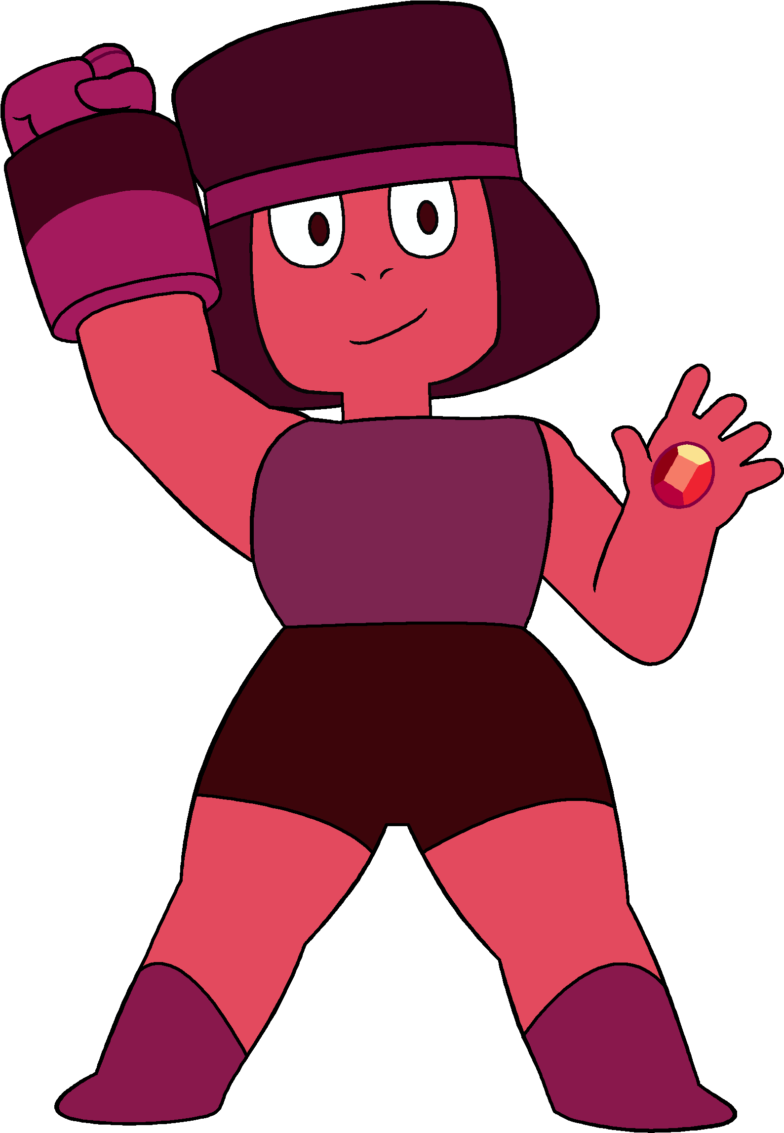 Ruby Clipart Garnet - Steven Universe The Zoomans - Png Download (1642x2345), Png Download