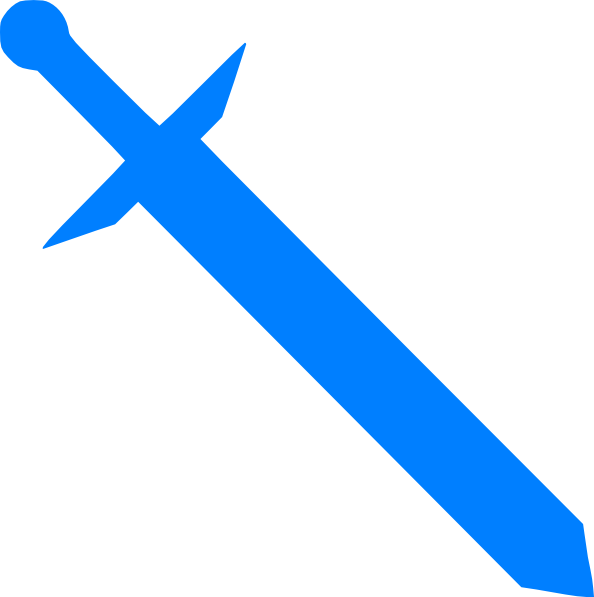 Sword Black And White Png Clipart (594x597), Png Download