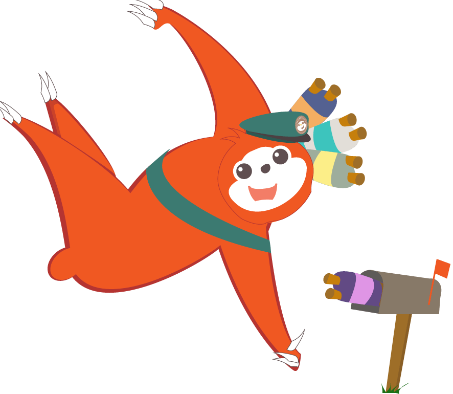 Hang Higher Hammocks Shipping Sloth Illustrated Clipart (886x770), Png Download