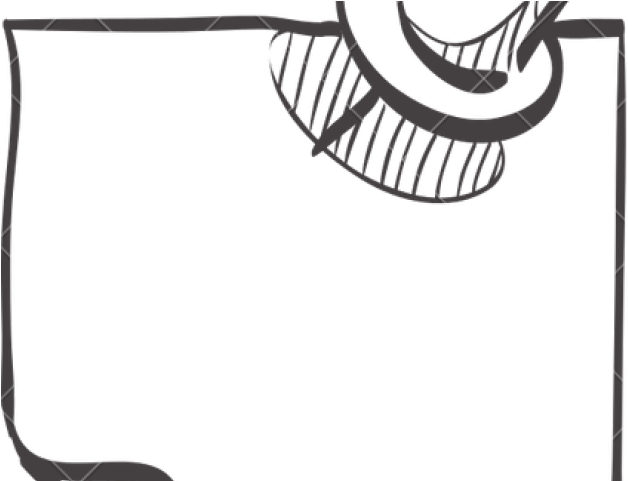 Original - Sticky Notes Black And White Clipart (640x480), Png Download