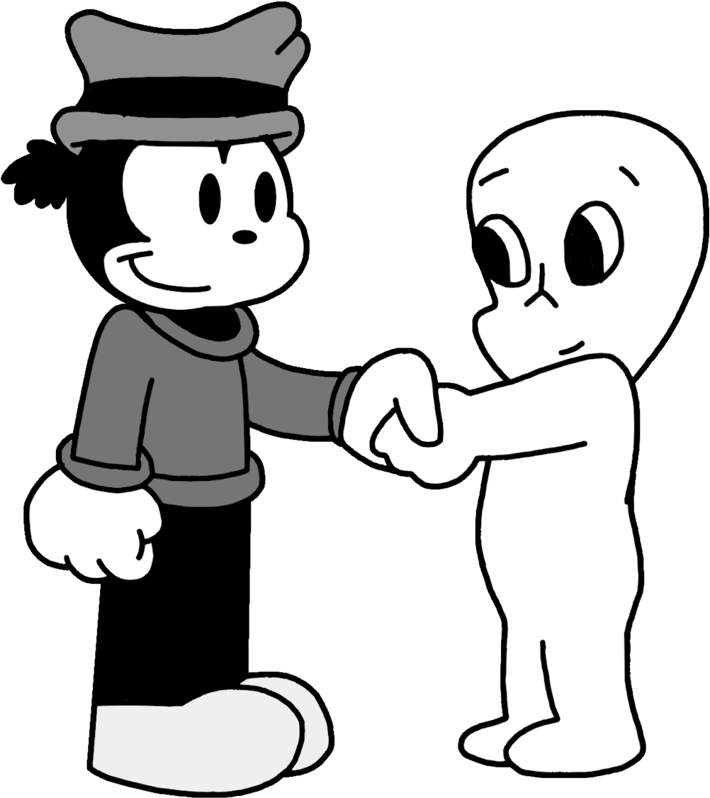 Hands Shaking Drawing At Getdrawings Com Free - Cartoon Clipart (1600x1600), Png Download