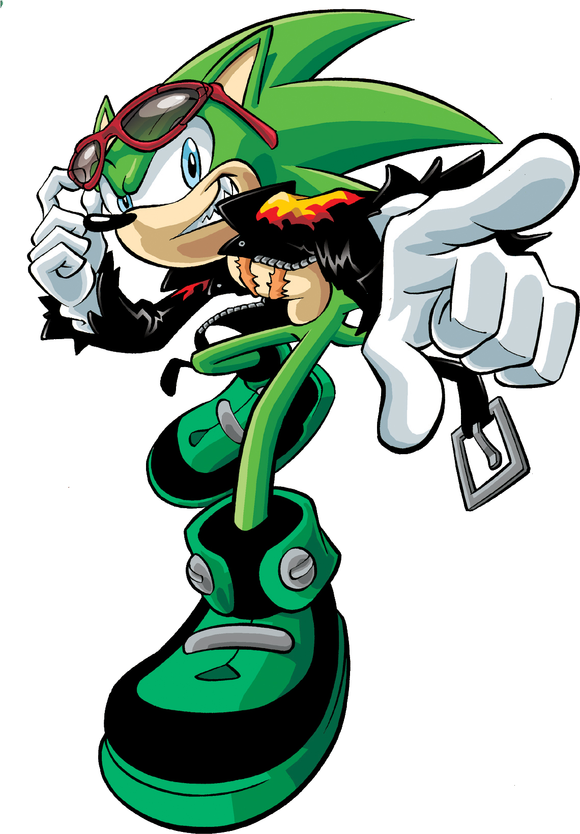 Scourge The Hedgehog Clipart (1200x1657), Png Download