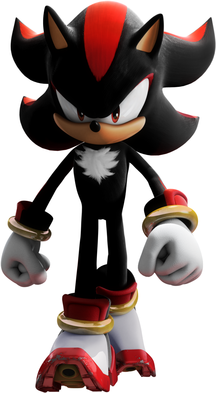 Shadow The Hedgehog Walking - Shadow Sonic Clipart (722x1285), Png Download