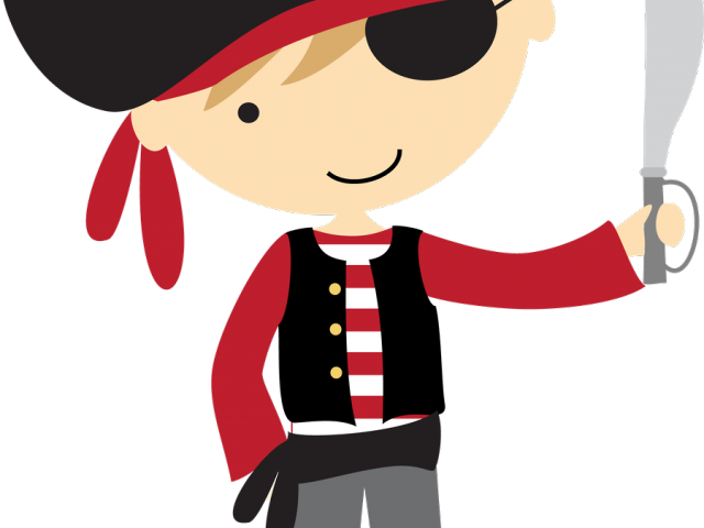 Pirate Clipart Transparent Background - Cute Pirate Clip Art - Png Download (640x480), Png Download