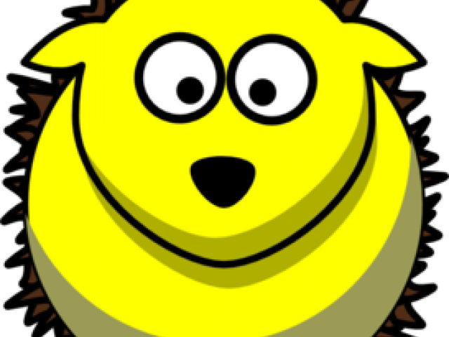 Hedgehog Clipart Yellow - Hedgehog - Png Download (640x480), Png Download