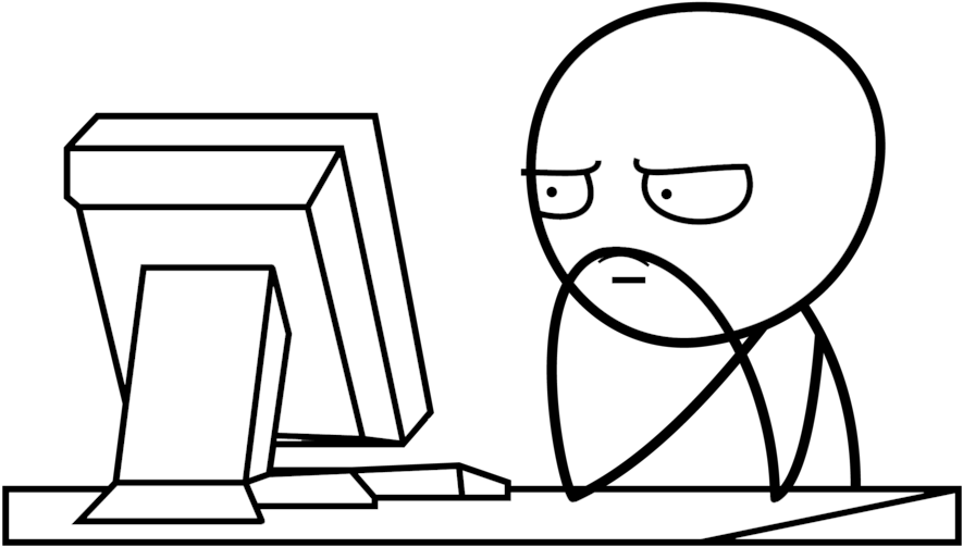 Decision Making In Online Poker - Computer Guy Meme Transparent Clipart (900x523), Png Download