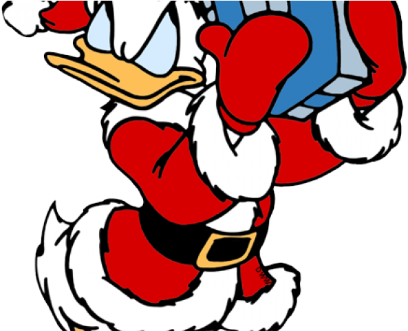 Legs Clipart Christmas - Donald Duck Christmas - Png Download (640x480), Png Download