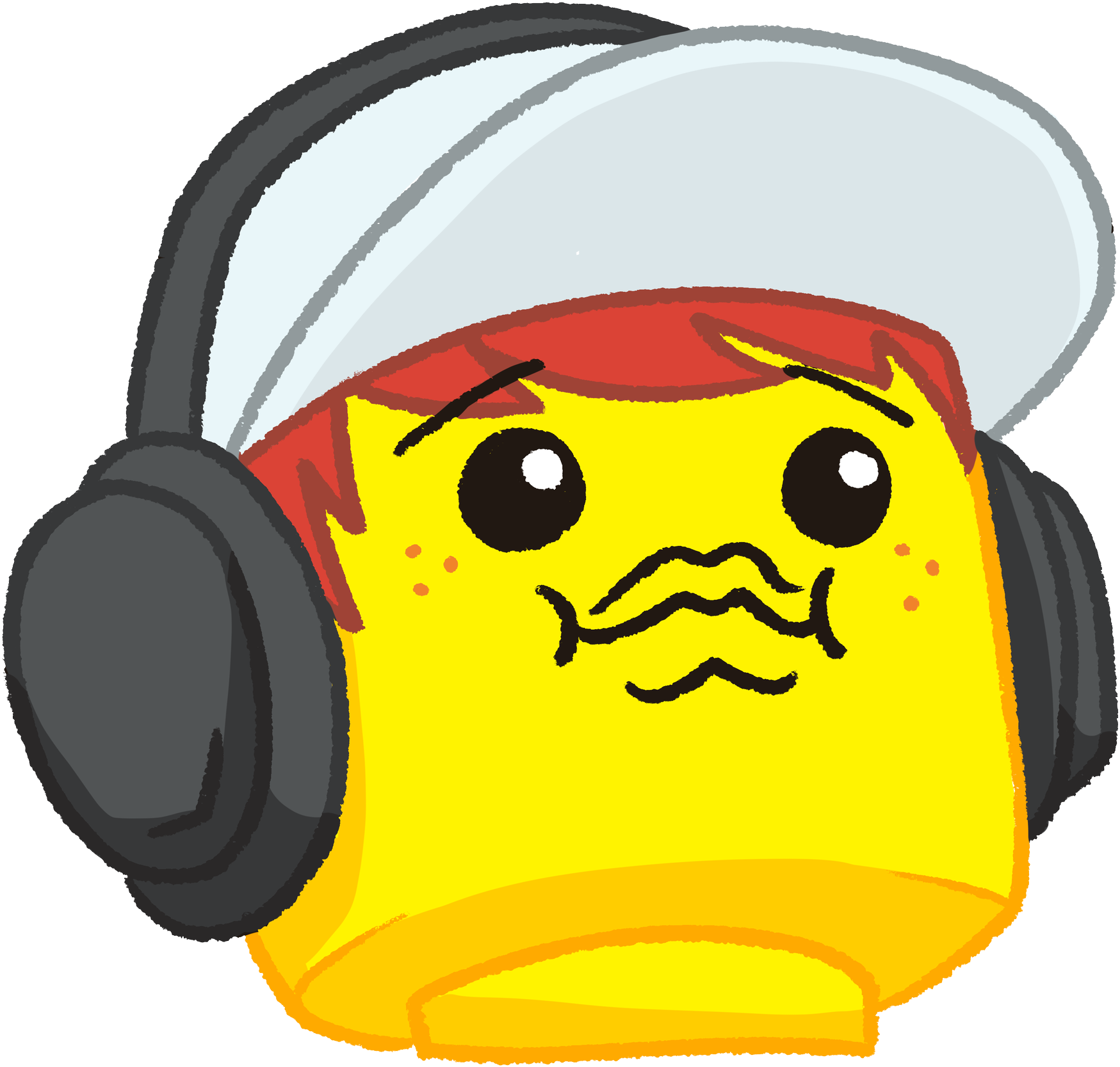 Headphones Clipart Comic - Lego Discord Emotes - Png Download (2048x2048), Png Download