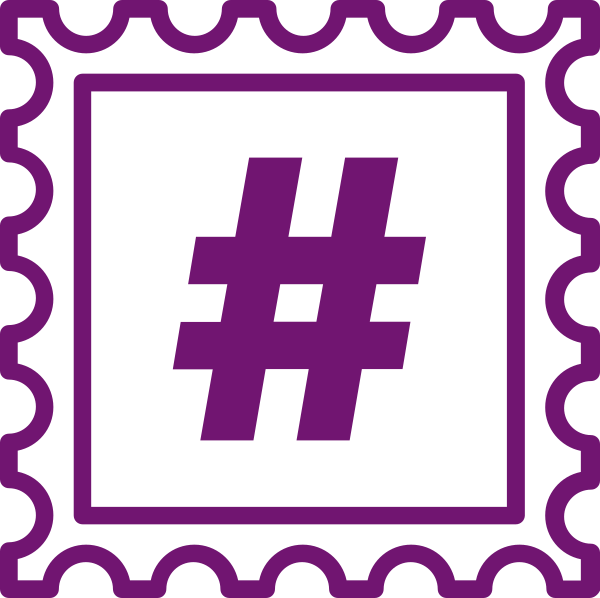 Post Stamp Vector Frame Clipart (600x598), Png Download