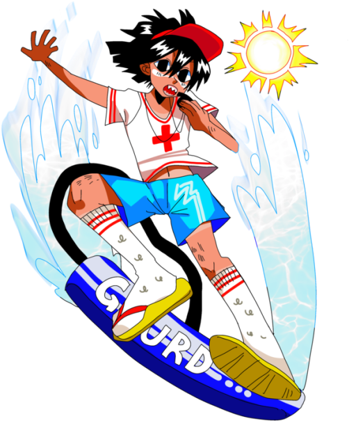 Koko Kousuke Birthday, September 7th He Became A Lifegaurd Clipart (540x630), Png Download